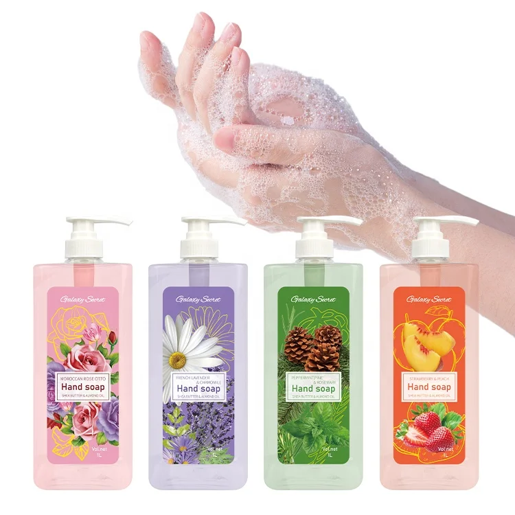 Factory Wholesale Private Label Organic Natural Liquid Foaming Shea Butter Almond Oil Hand Soap