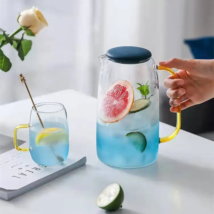 Заводская поставка от оригинального производителя, боросиликатный термостойкий стеклянный кувшин, графин для воды, стеклянный кувшин