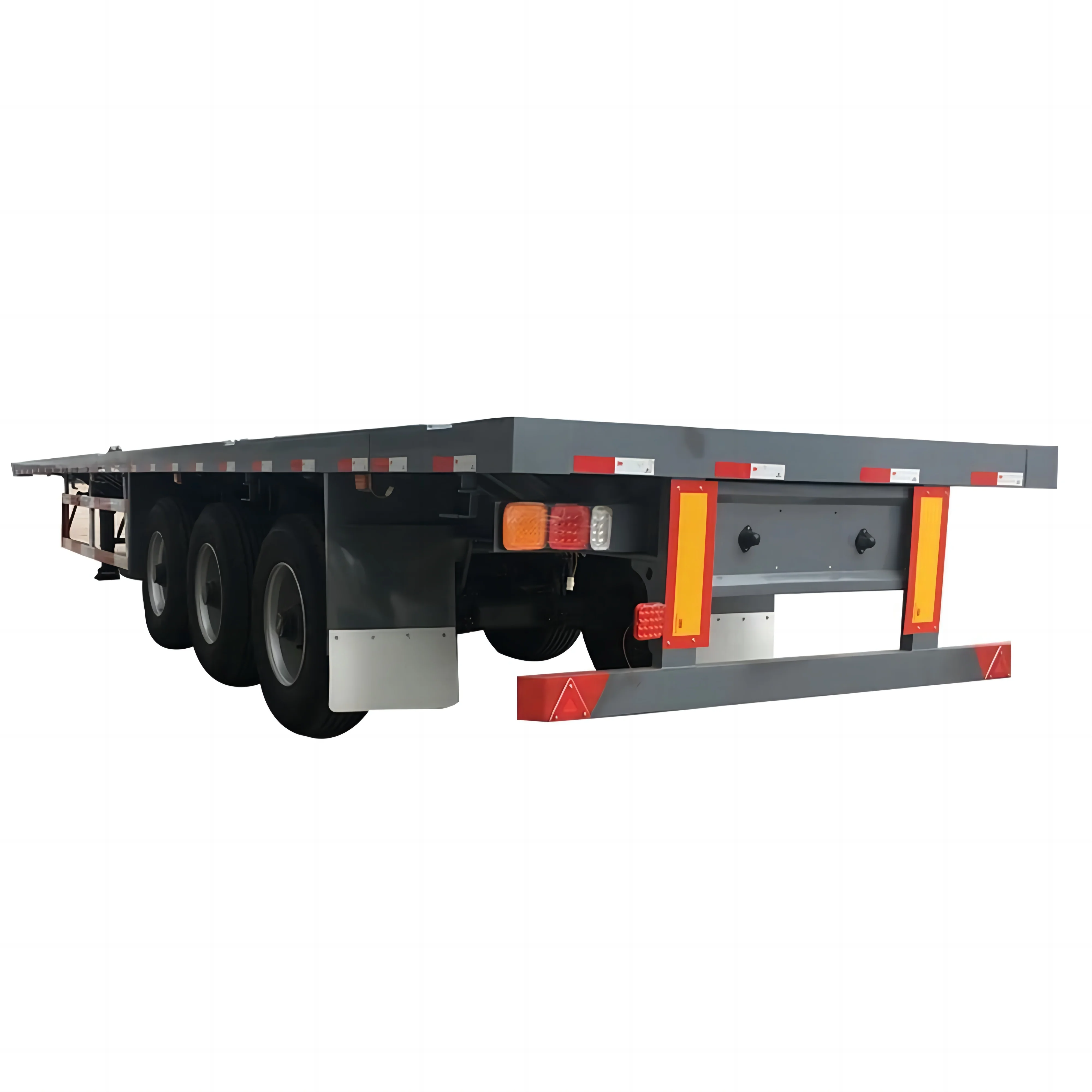 China high quality famous brand pan trailer 3/4/5 axles long trailer 20 ton 30 ton flatbed trailer for sale