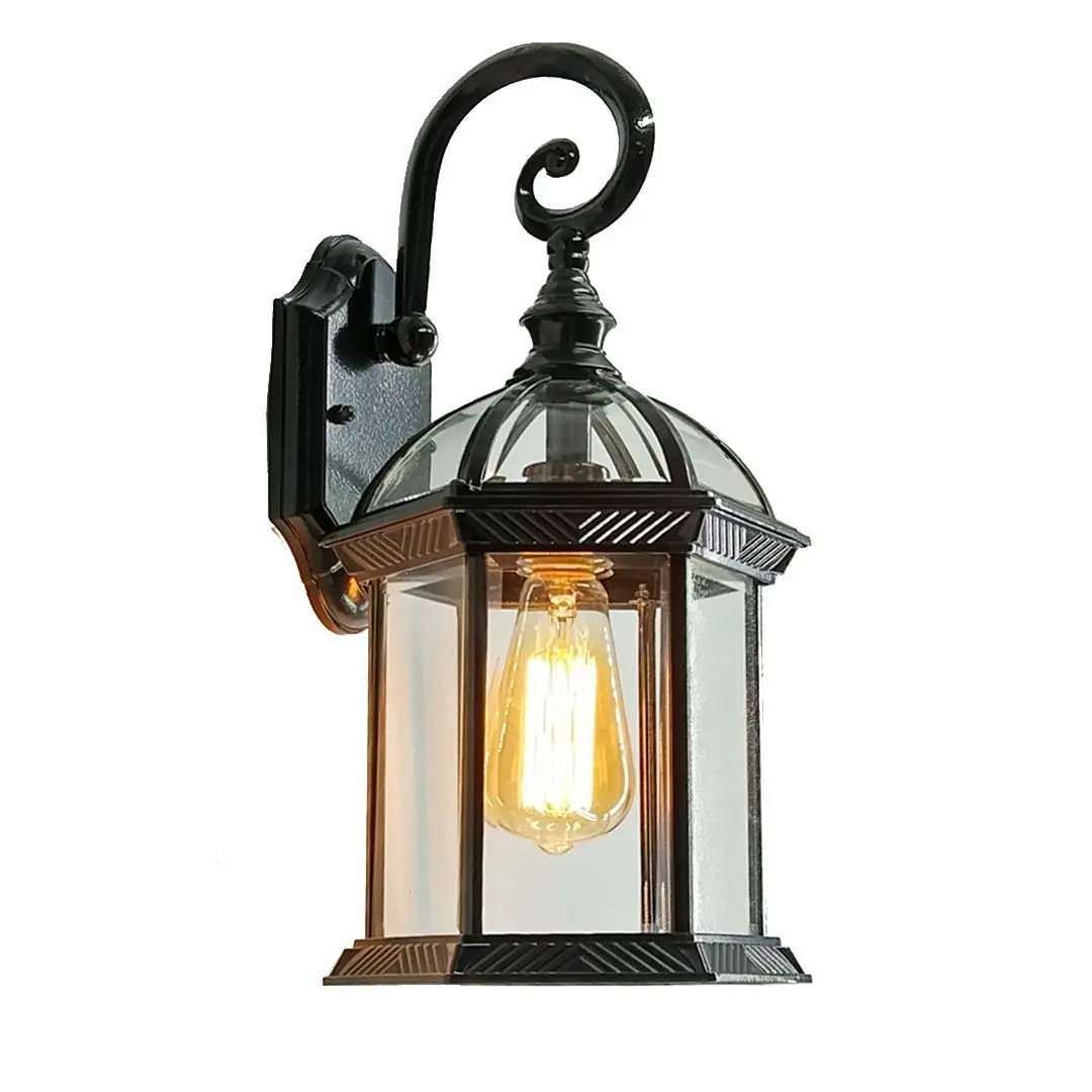 Cage Shape Wholesale Outdoor New Design Wall Lantern Lamp Vintage European Style Aluminum Light