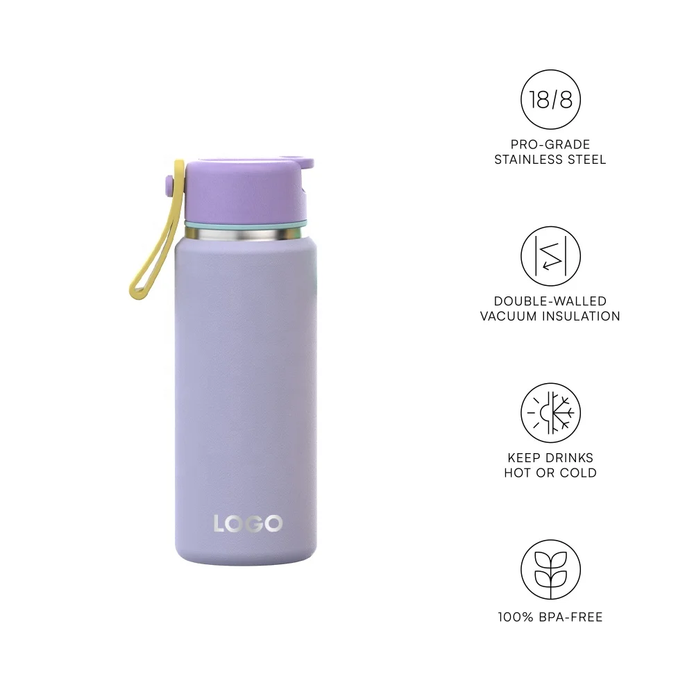 Wholesale reusable pocket flask custom logo stainless steel water bottle insulated water bottles