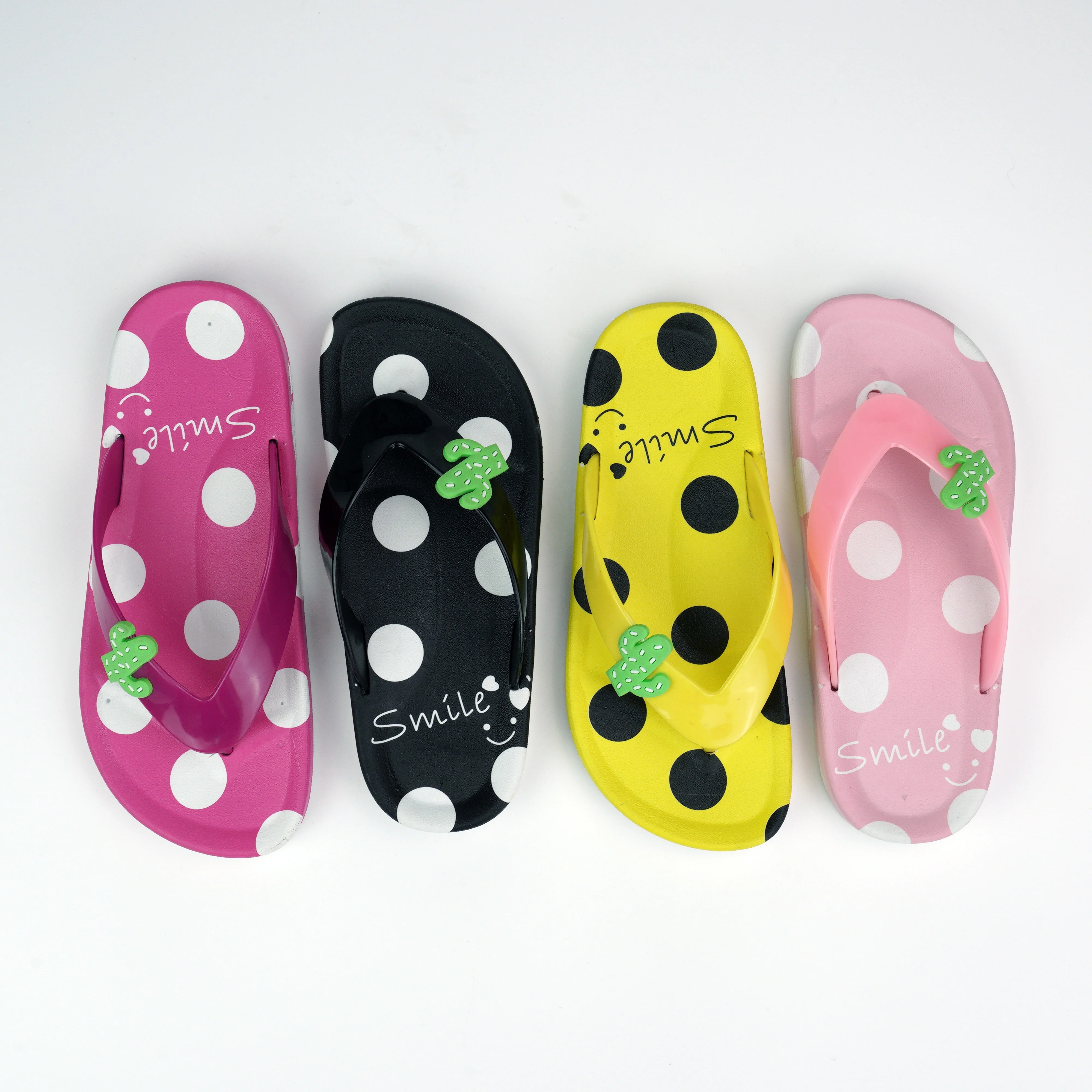 
Cartoon dots cute kids slippers summer lightweight waterproof anti slip children flip flops 