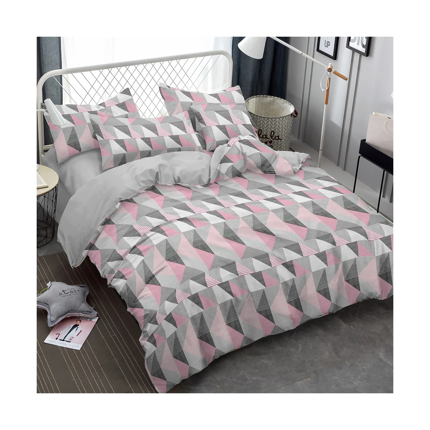 Hot selling bed sheet microfiber printed 100 polyester woven fabric