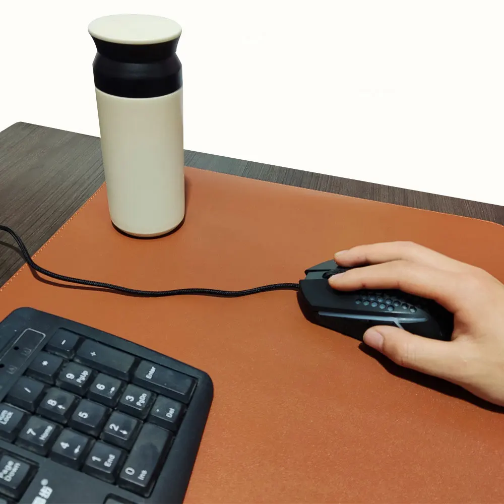 Innovative Design Wholesale Customized Printable Mouse Pad Desk PU Leather