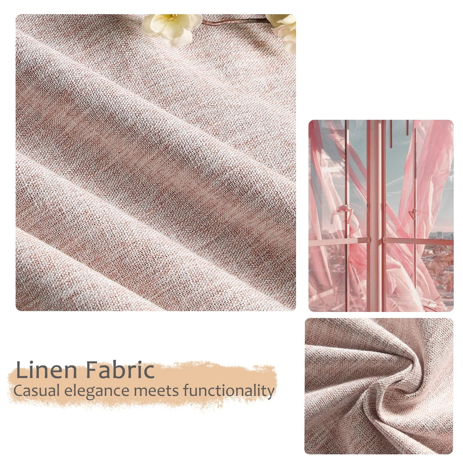 Custom Blackout Modern Quality Curtains, Window Door Curtain Designs, Linen Curtains For The Living Room