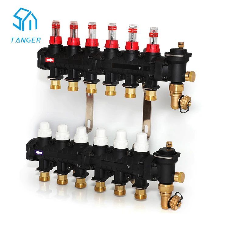 Система контроля температуры пластиковых трубопроводов лучшего качества для систем отопления под полом