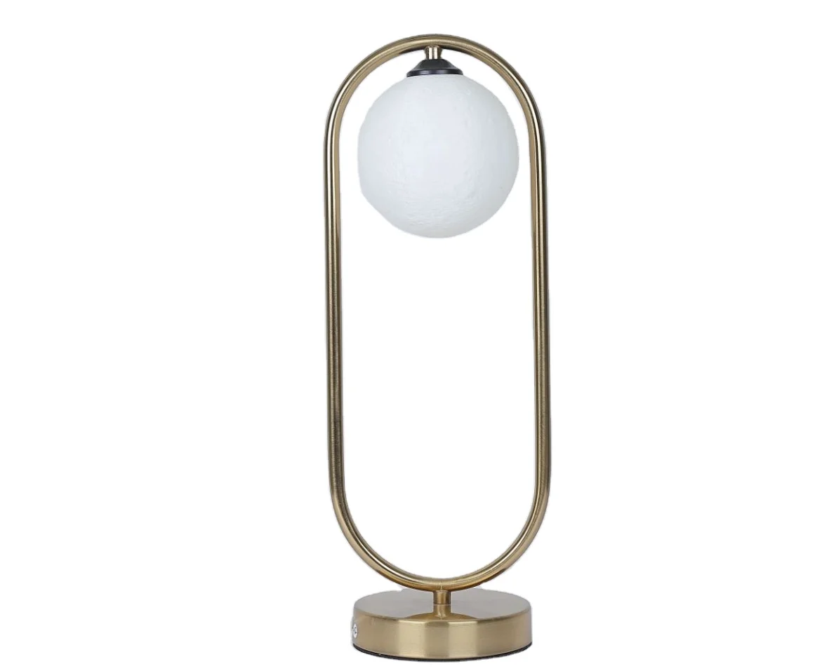 Best sales rechargeable 3D printing 18cm moon night light Metal plating lamp body Color can be customized Moon Lamp