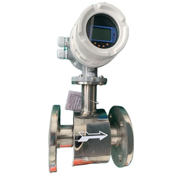 High Quality Stainless Steel Electromagnetic Flow Meter For Industrial Waste Water Sewage Treatment