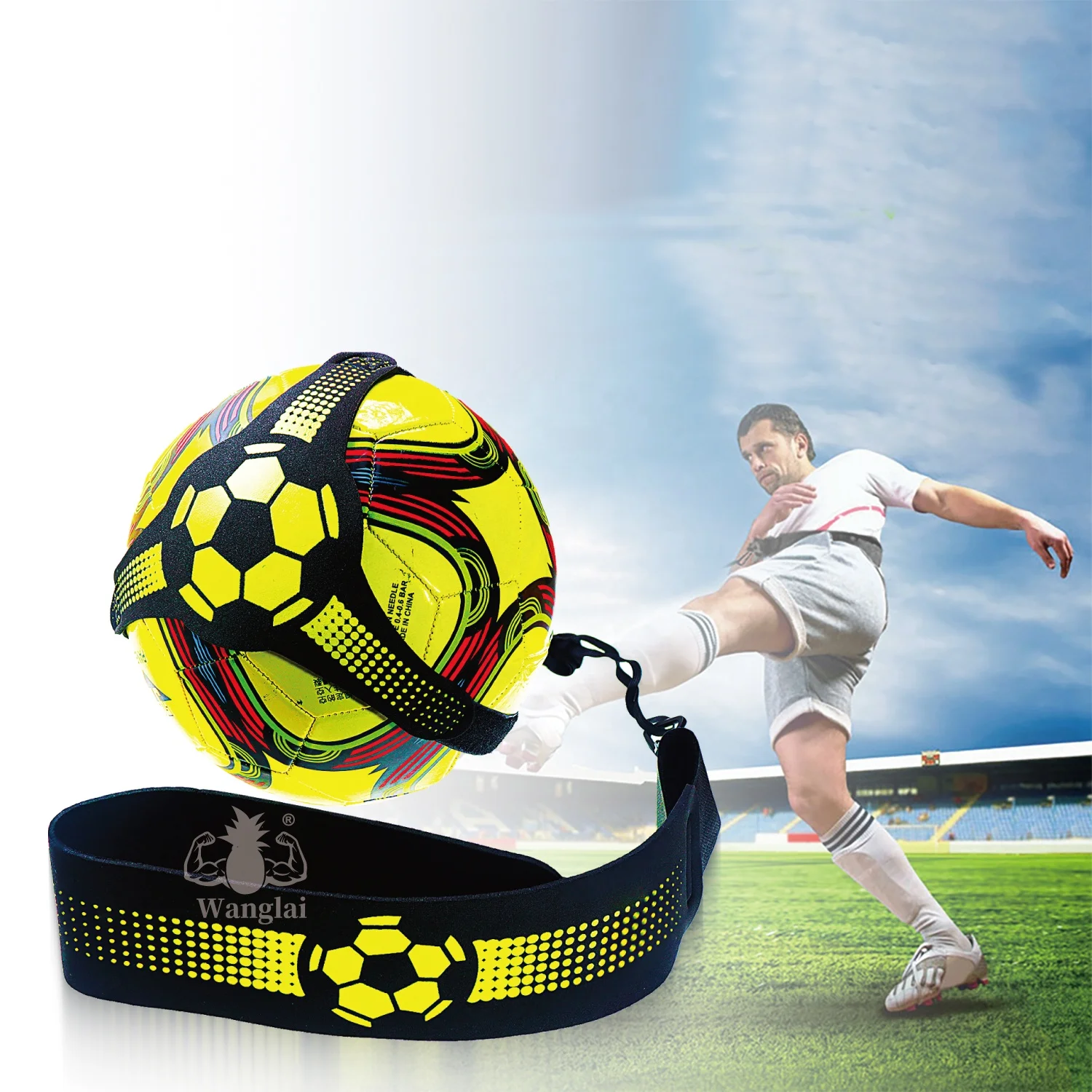 Adjustable Training Equipment, Football Training Belt Kick Trainer, Soccer Solo Trainer Belt For Kick Sport