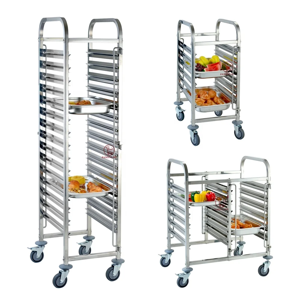 Hotel Equipment Kitchen Bread Cooling Baking Tray Sheet Pan Rack Gastronorm GN Pan Bakery Trolley Rack Trolley