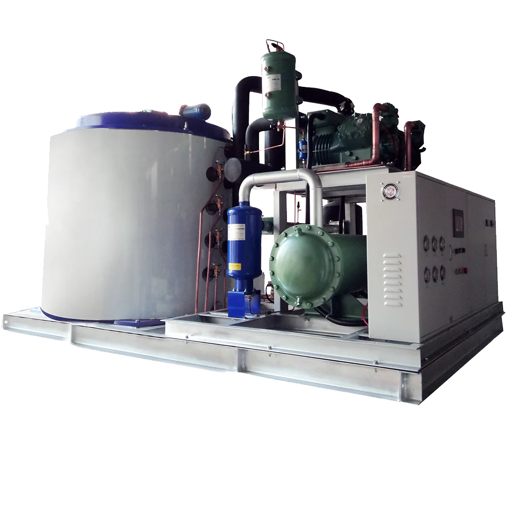 Flake Ice Machine 1 2 3 5T 10 Ton 15 20 30 40 Tons Commercial Industrial Flake Ice Making Machine Factory Low Price Ice Maker