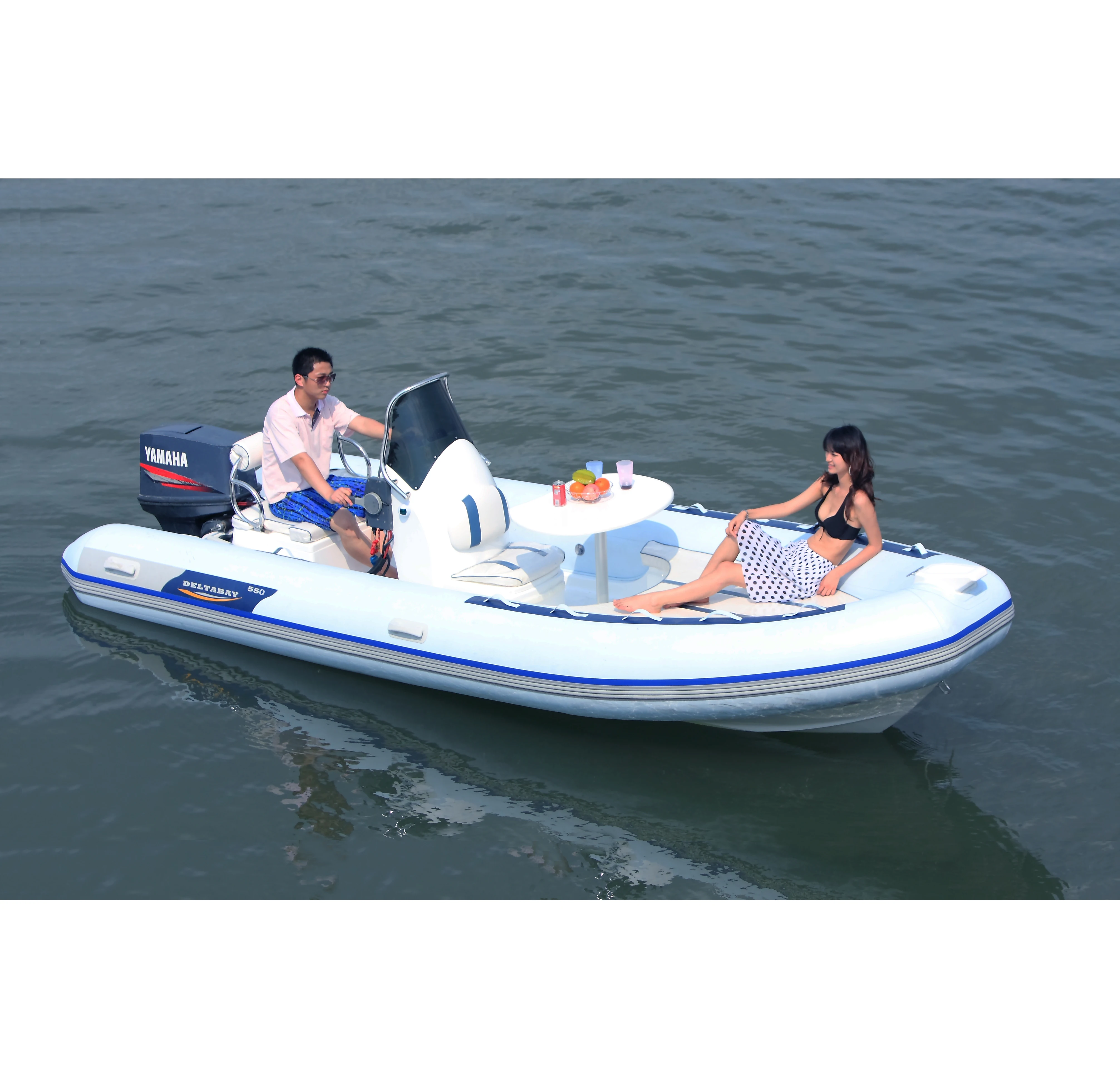 beautiful lines RIB550 sport inflatable fishing boat rib boat hypalon1