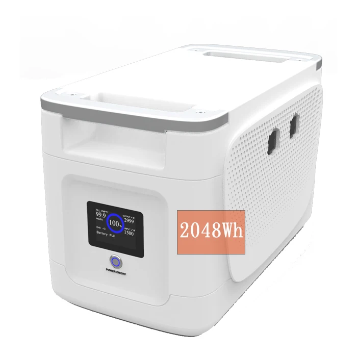 Seetek 2048Wh Capacity solar power station Lithium Ion manufacturer battery portable power station