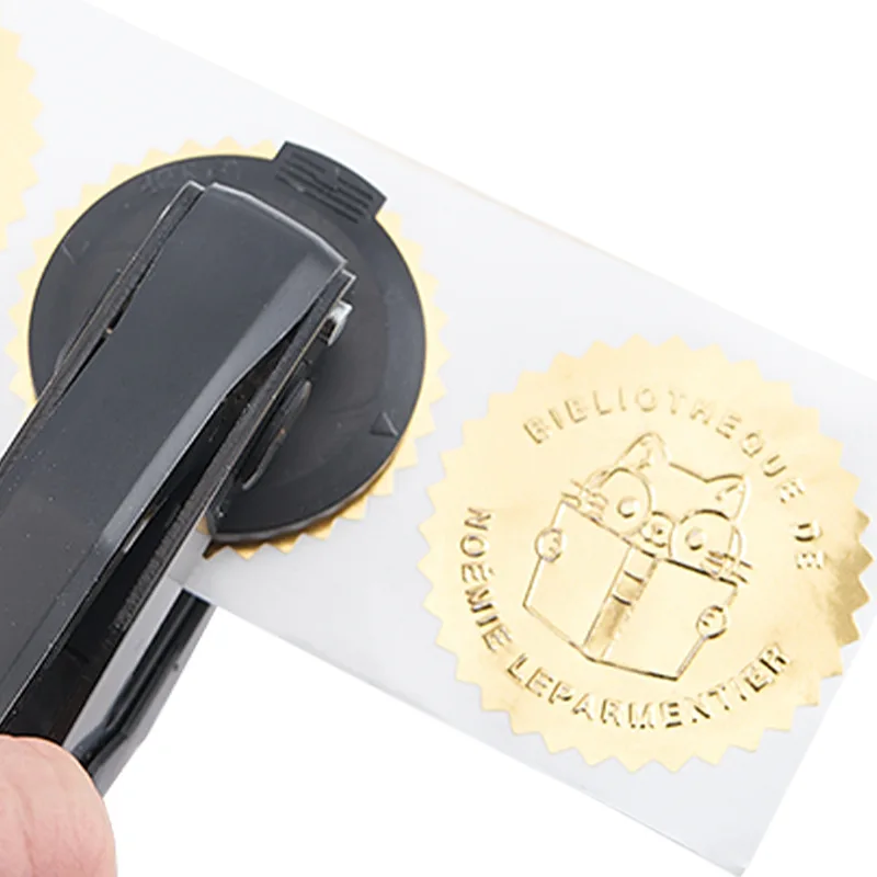 Personalize Round Embosser Stamp Seal Paper For Custom DIY Logo On Envelope Invitation Thank You Card