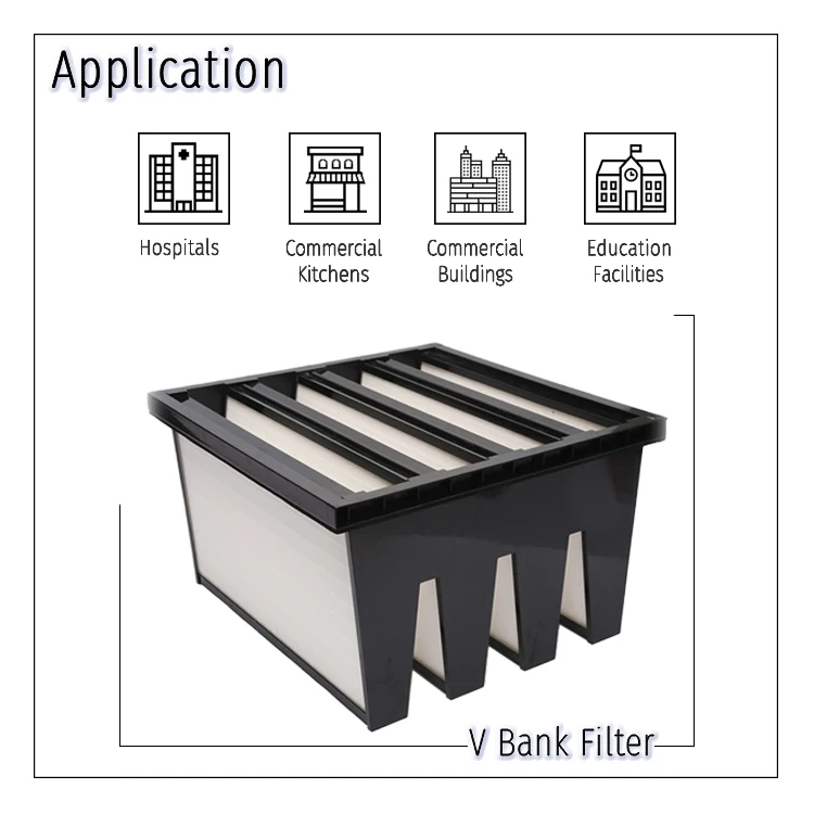 V-type Filters Frame and Panel Filters Plastic Air Filter Frame