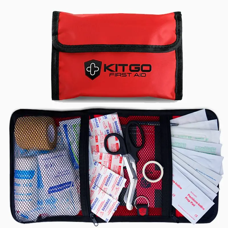 High Quality Medical Emergency First Aid Kit Bag With Supplies For Outdoor Survival Camping Basic First Aid Kit
