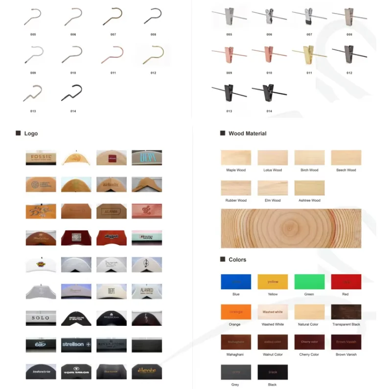 Free Sample Fashion Customized LOGO Printed Pink Purple Wooden hanger custom hanger with logo