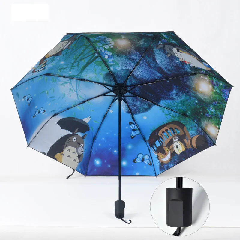 Customized full printed anime umbrella custom folding windproof high quality pocket umbrella
