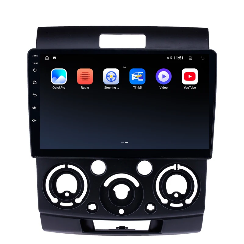 Double Din Android 10 GPS Navigation Car Radio For Ford Everest ranger Mazda BT-50 2006-2010 9 Inch Car Multimedia Player