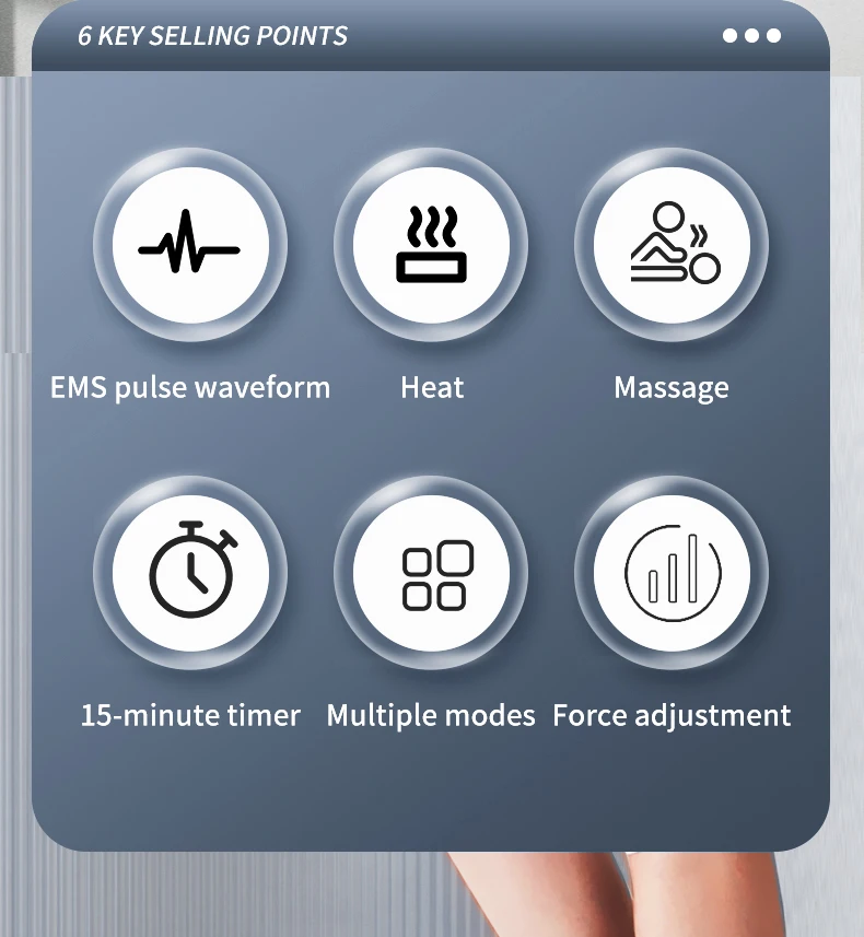 Smart Abdominal Waist Vibration Massage Belt With Heat Wireless Electric Lumbar Massage Belt For Back Pain