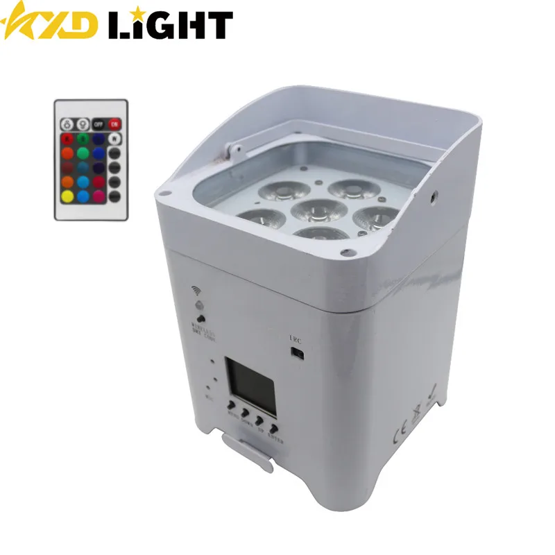 6x18w LED Par Can Light Wedding Uplight Mini Battery Powered Wireless LED Par Light for Club Disco Bar Event