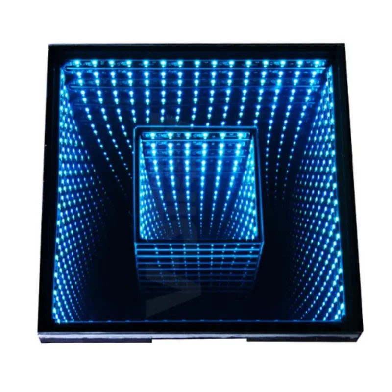 Outdoor Square 3D Infin Mirror Wedding Led Dance Floor Panels Decoration Night Club Rgb Starlight Light Dance Floor Magnetic