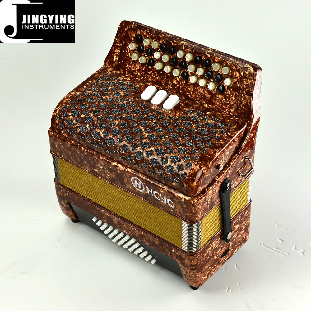2024 Jingying Music Accordion Series,Korean Pine Material 34 Key 48-bass B/C System 3 Switches Bayan Accordion