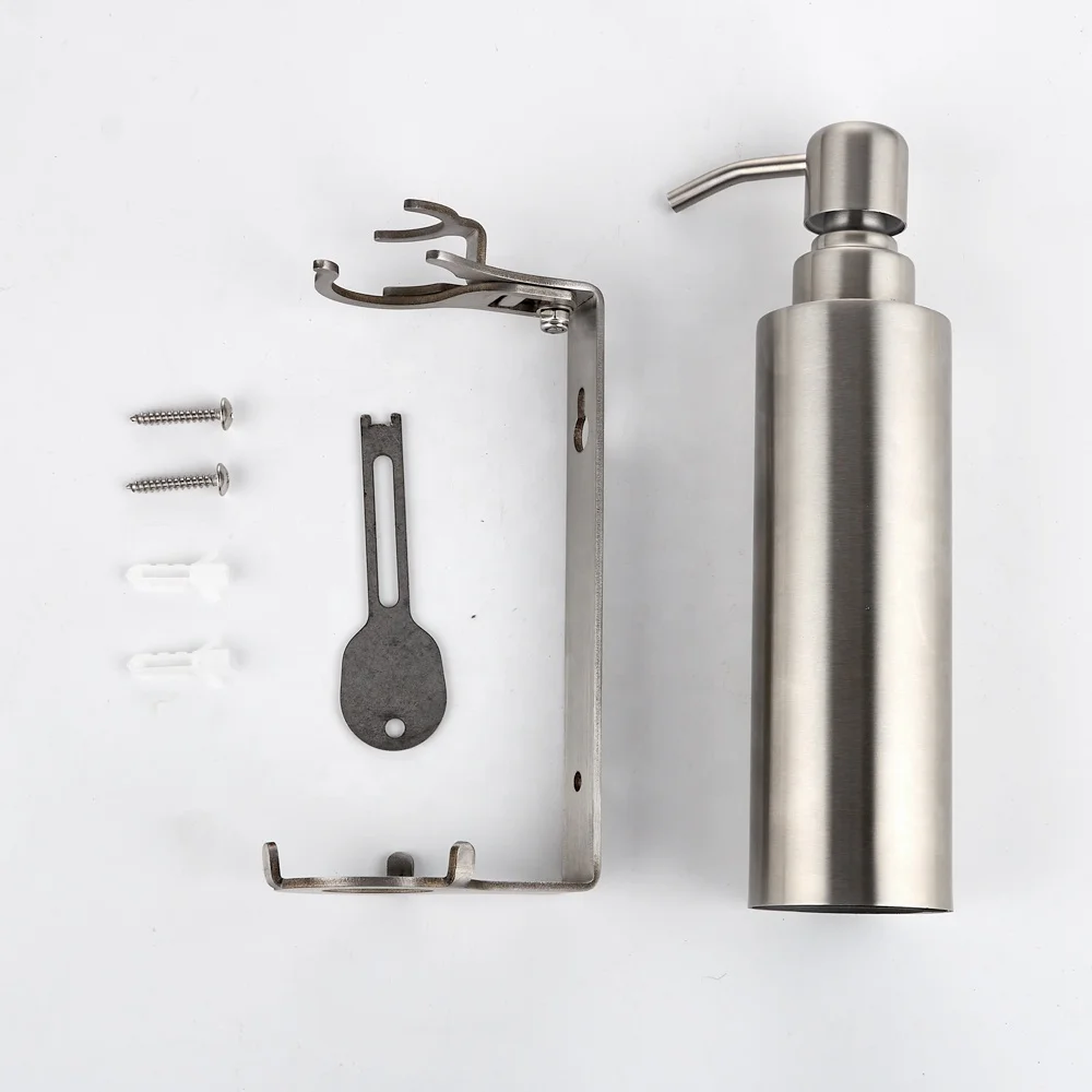 Wall Mounted Grated Soap Bar Dispenser Holder Pump Bottle Detergent Dispenser Holders Minimalist Style for Hotel Bathroom