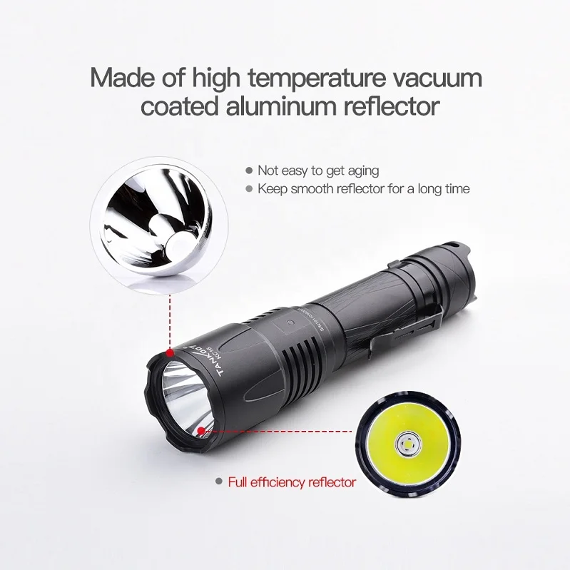 USB rechargeable torch light 18650 battery 350m long range flash light hunting police military 1800 lumens led flashlight torch