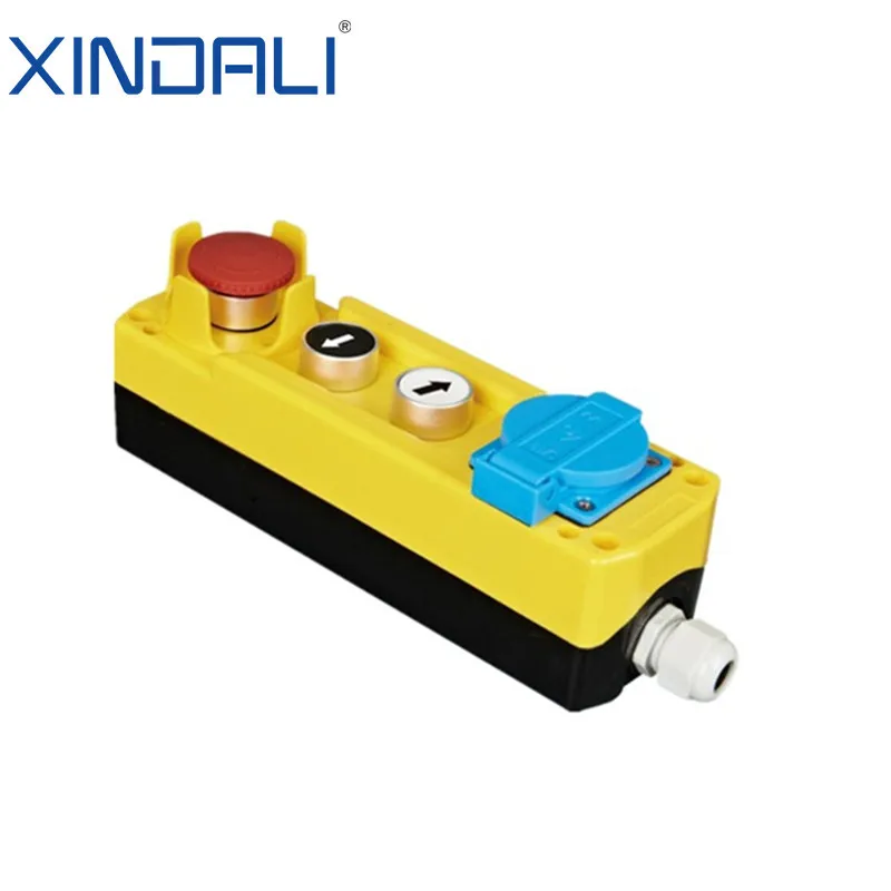 XDL821-JB471P equipment plastic and socket emergency switch control box panel for power
