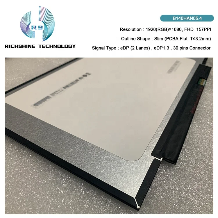 Auo Lcd B140HAN05.4 FHD 14.0inch Slim Edp30pin 1200:1 Dual Laptop Replacement Screens TFT Laptop LED LCD Screen For Notebook