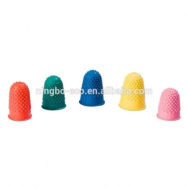 Set of 5pcs Anti-Slip Non-Stick Silicone Rubber Finger Tips Cover Eco-Friendly Soft Finger cover Protector Finger Cots