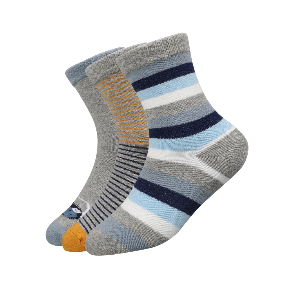 Children fashion cotton rich jacquard design  Different  Style tube socks with 3D ears on welt