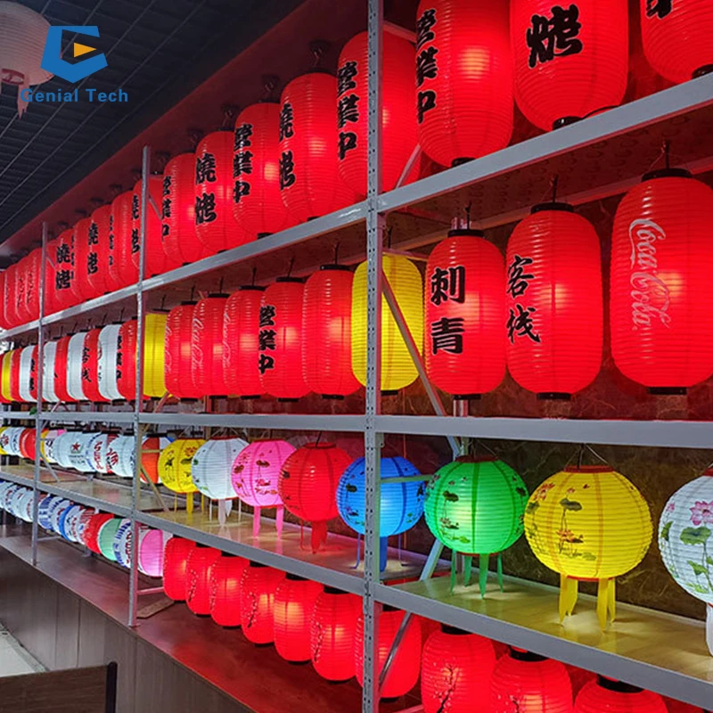 custom logo Hand-made PVC Japanese Lantern white lantern fold