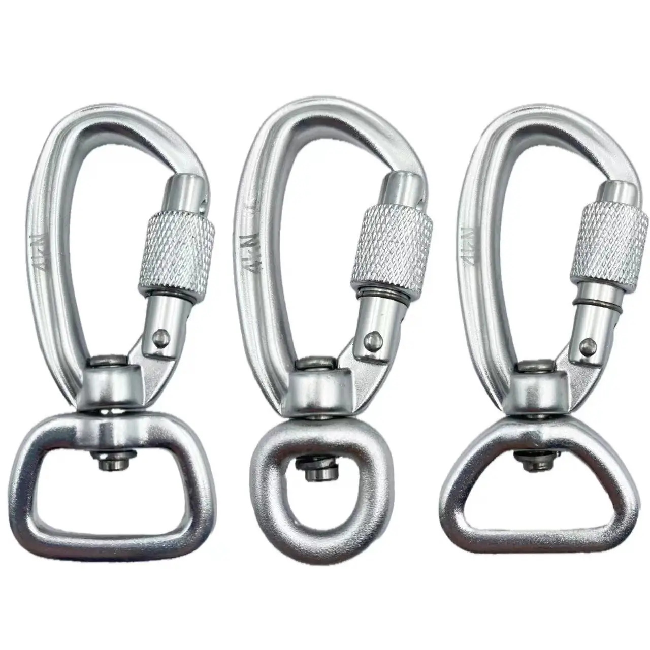 JRSGS Aluminium Carabiner Clips for Pet 4KN Light Carabiner Customized Snap Hooks SGM7801/3/5D SGM7810D4/5/7B