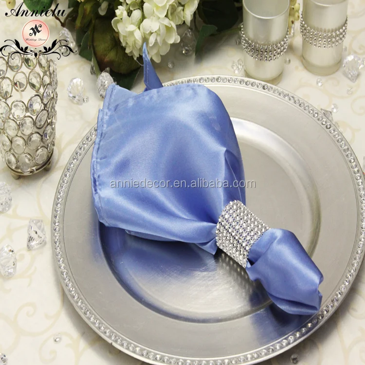 Wholesale fancy satin napkin sanitary napkin for wedding party table decorations use napkins for wedding centerpieces