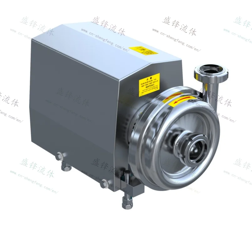 ShengFeng 60Hz ABB Motor SS304/SS316L Sanitary Aseptic Polished Milk Brew Centrifugal Pump