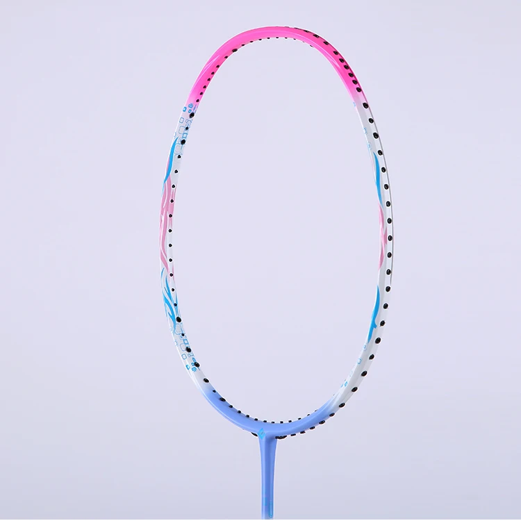 customized logo high quality full carbon graphite badminton racket