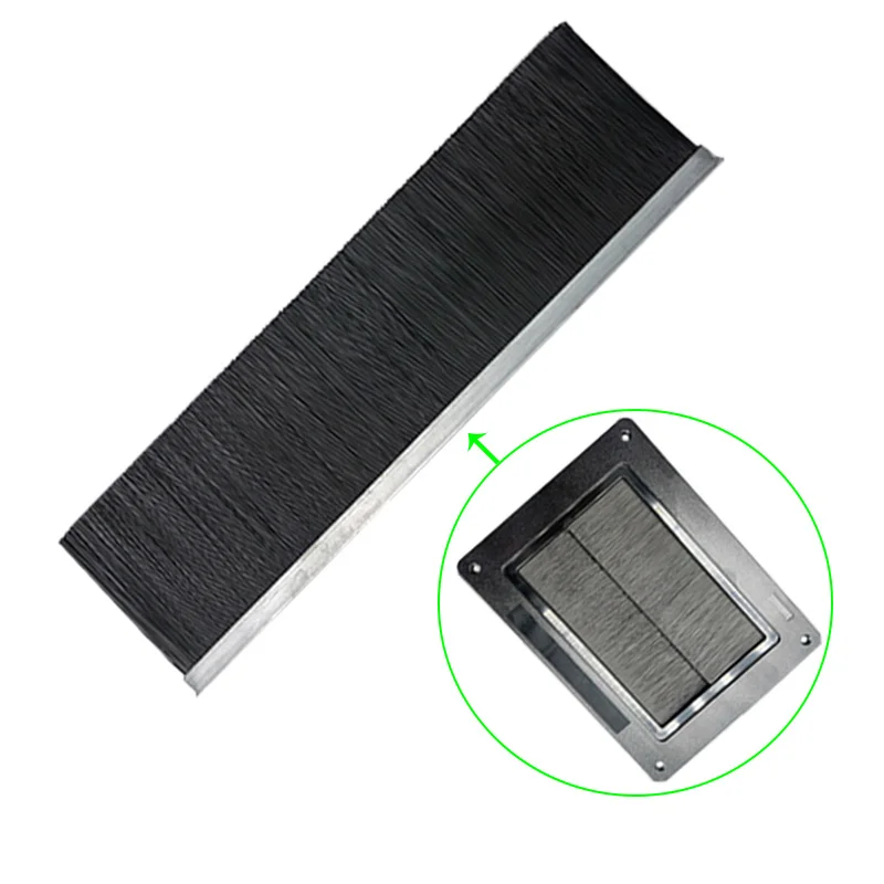 RTS Strip Brush For Sever Room Raised Floor Grommet UL94-V2 PP Bristles Cable Seal Brush For Wiring Box