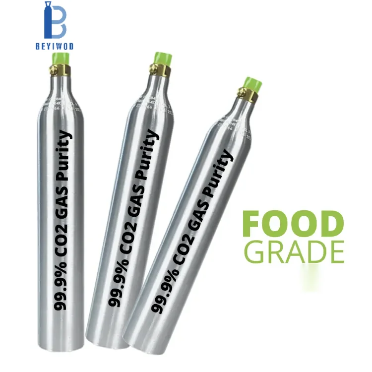 sparkling water co2 60l gas cylinder 0.6l co2 aluminum soda cylinder bubbling co2 tank cylinder