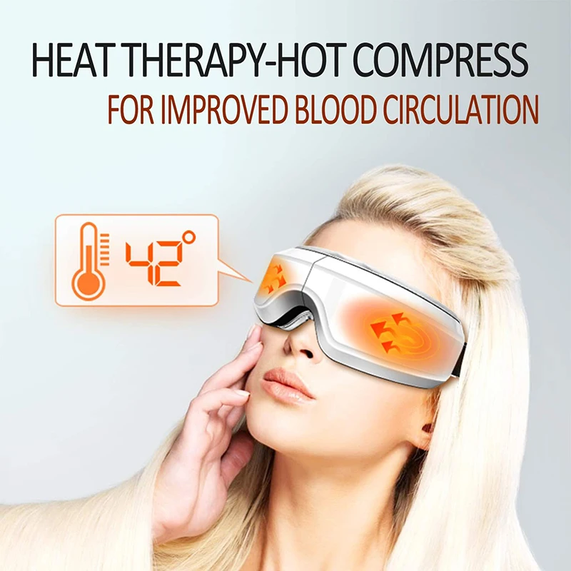 Vibrating Eye Massager Equipment with Bluetooth Airbag Kneading Constant Temperature Eye Massager