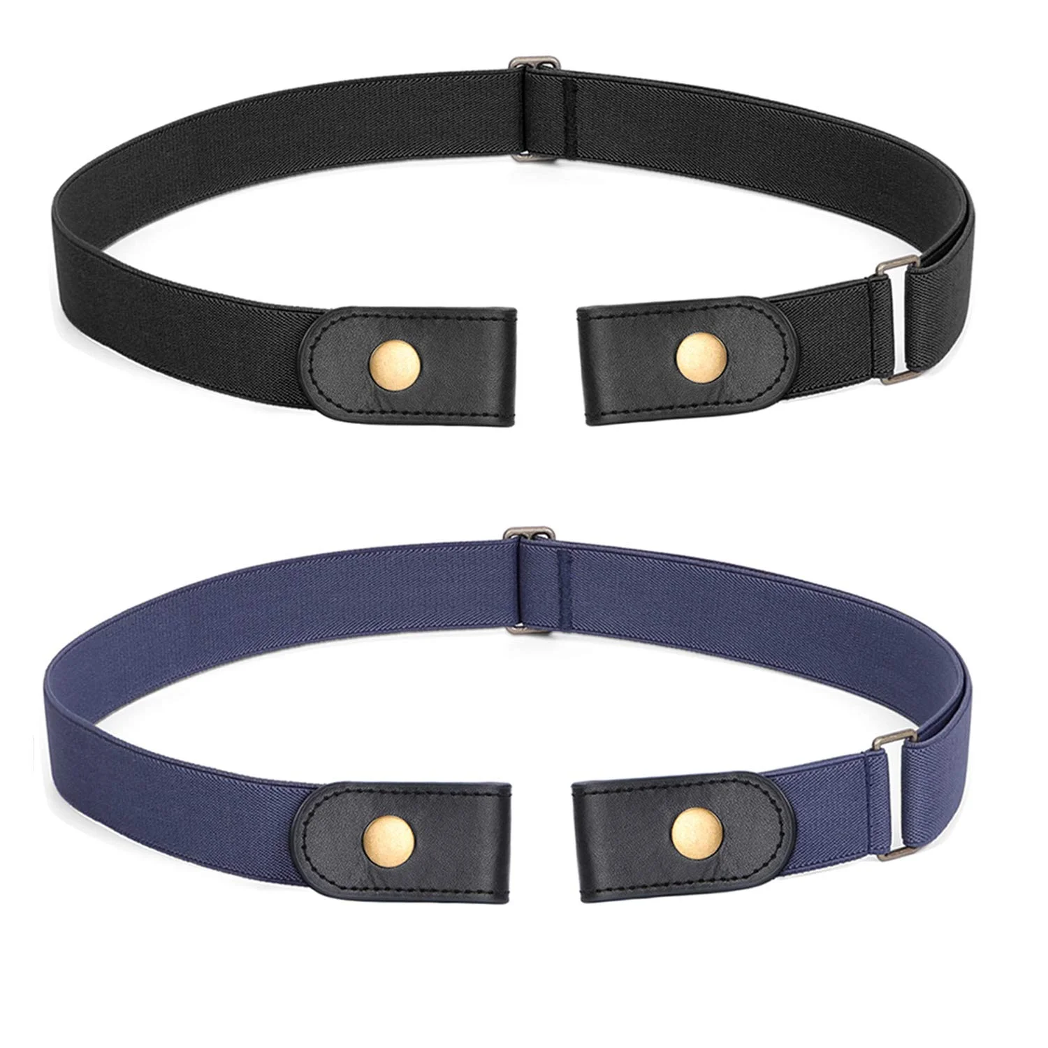 OEM Buckle-Free Waist Belt For Jeans Pants No Buckle Stretch Elastic Waist Belt For Women/Men