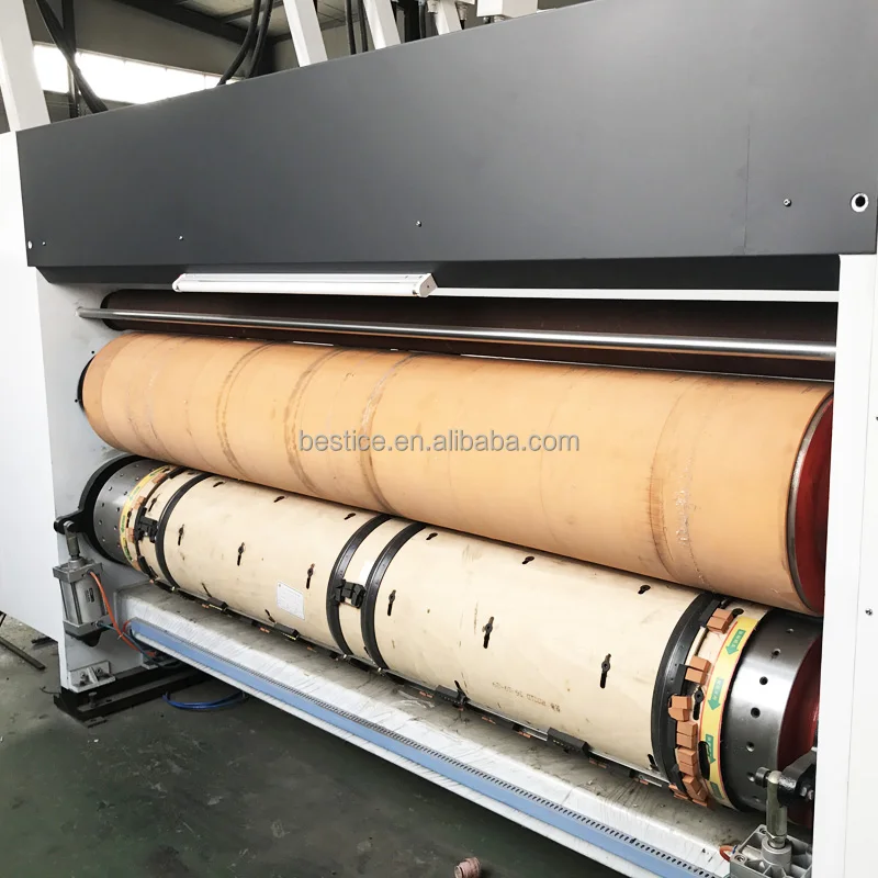 carton printing slotting die-cutting machine industrial flexographic flexo flex color printer die cutting machinery sale prices