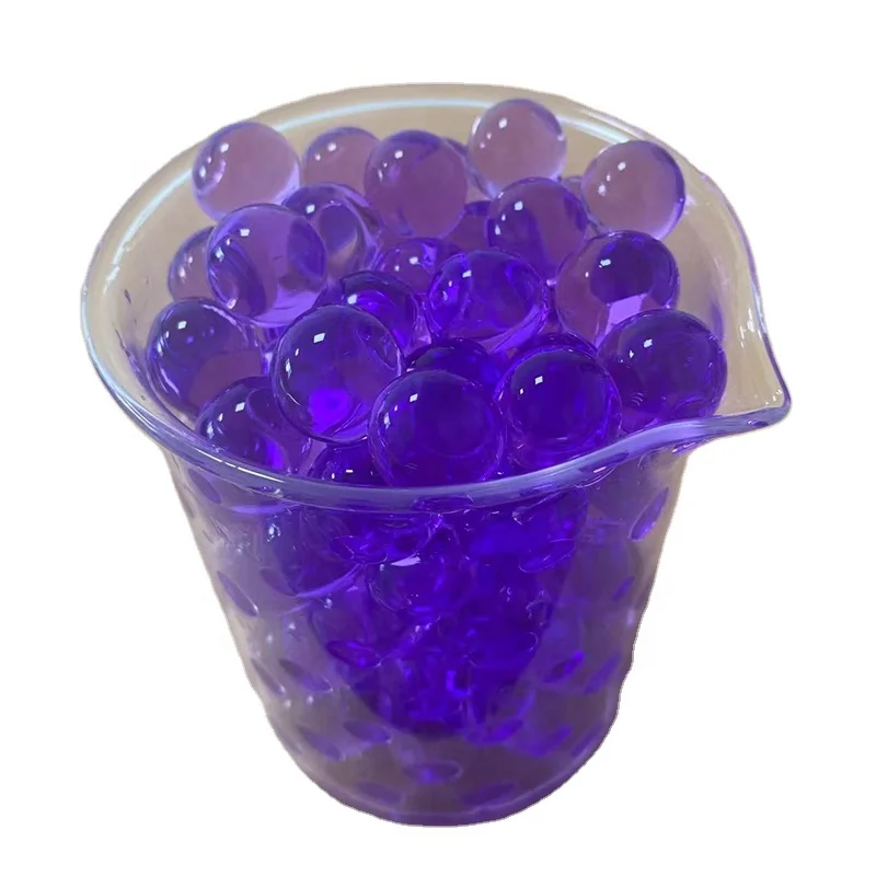 round soil polymer gel plastic water beads supplier For Decorative Water Absorbent Polymer Water Crystal Soil Jelly Toy For Kids