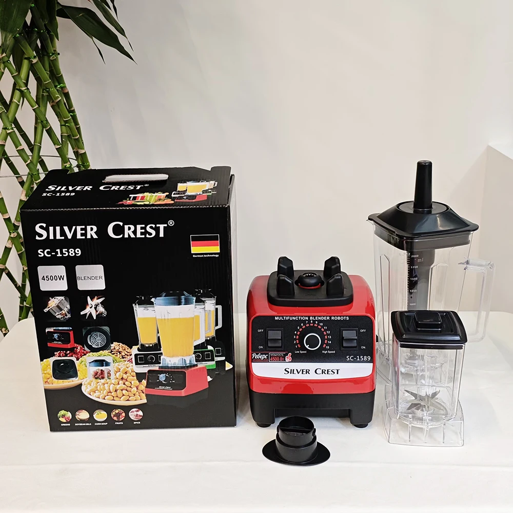 Cheap Silver Crest Sc-1589 Blender Mixeur Professionnel Table Double Cup Silvercrest Blender Machine Mixer Blender