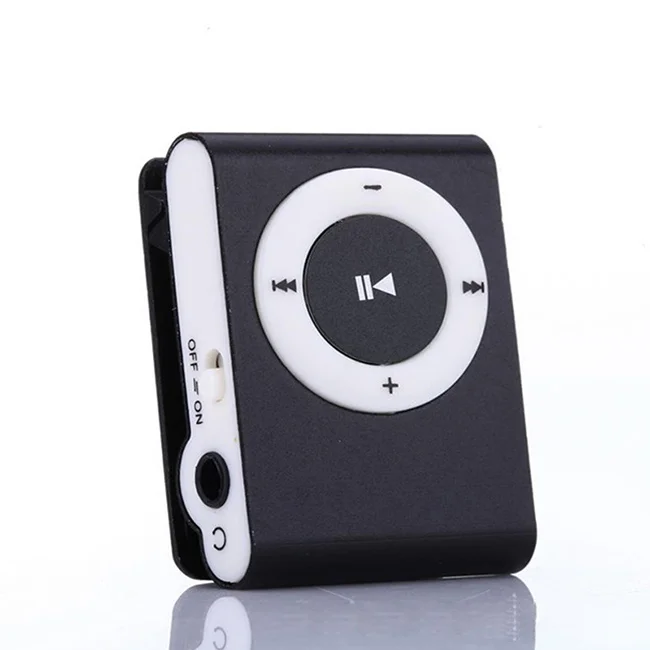 Mp3-плеер Walkman с металлическим зажимом спортивный мини MP3-плеер Usb-кабелем и наушниками поддержка