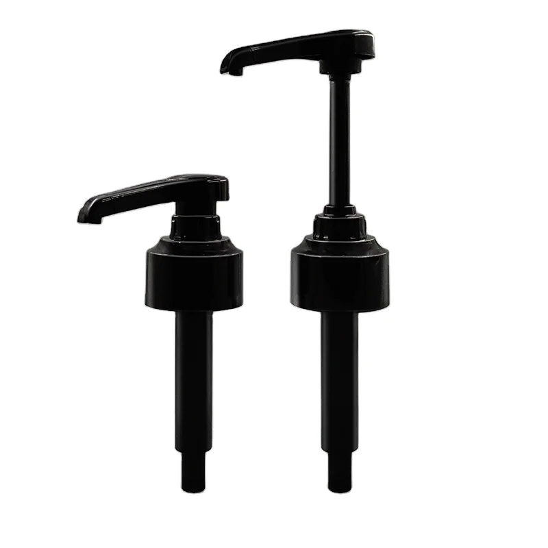 Newest  Custom 28mm Plastic Screw smooth wholesale syrup Pump hand dispenser food grade syrup pump supplier