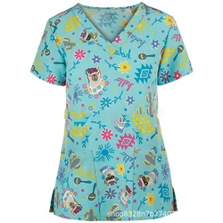 Factory Wholesale Custom Hospital Nurse Uniform Medical Scrubs Nursing Shirts Tops