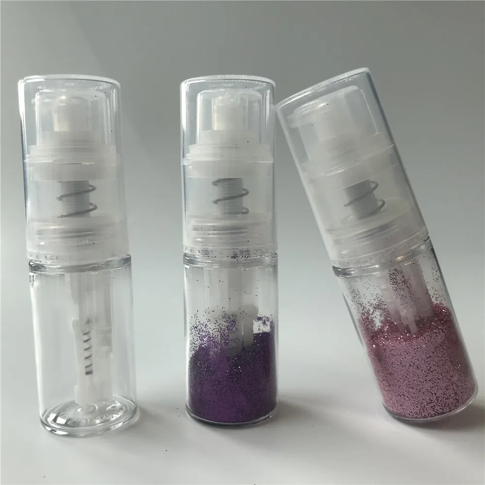 
14ml Plastic Empty Pump Push Glitter Dusting Powder Containers or Cake Decorating Company 