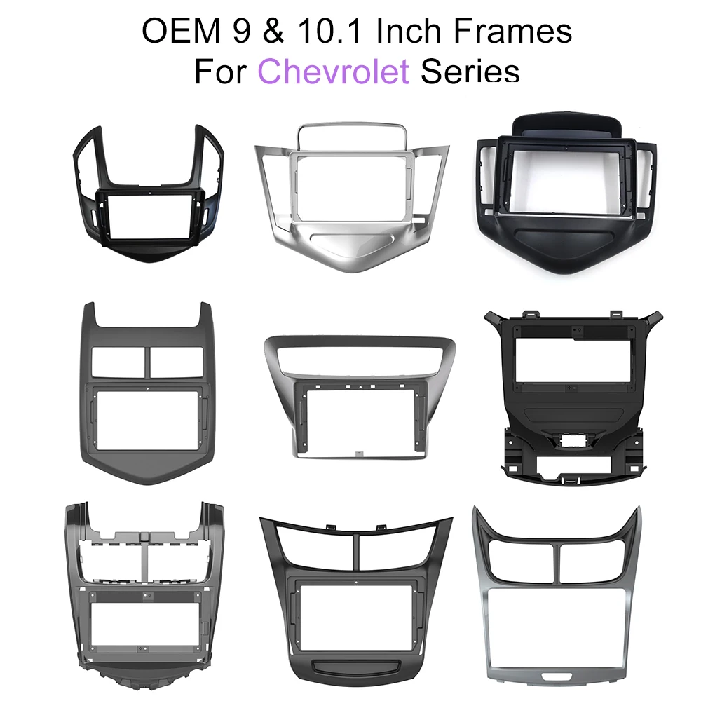 9 Inch Car Radio Player Frame For Chevrolet Cruze 2009 2010 2011 Car Interior Kits Dashboard Refitting Panel Facial Frame
